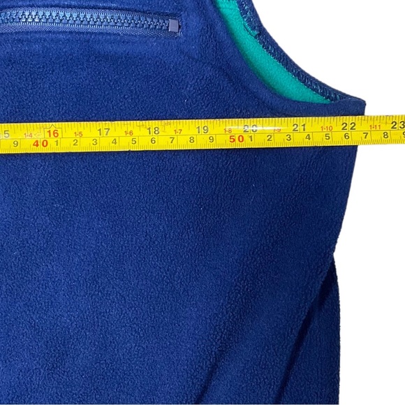 Vintage LL Bean Full Zip Polartec Fleece Vest Windblock Series Blue M - Picture 10 of 12